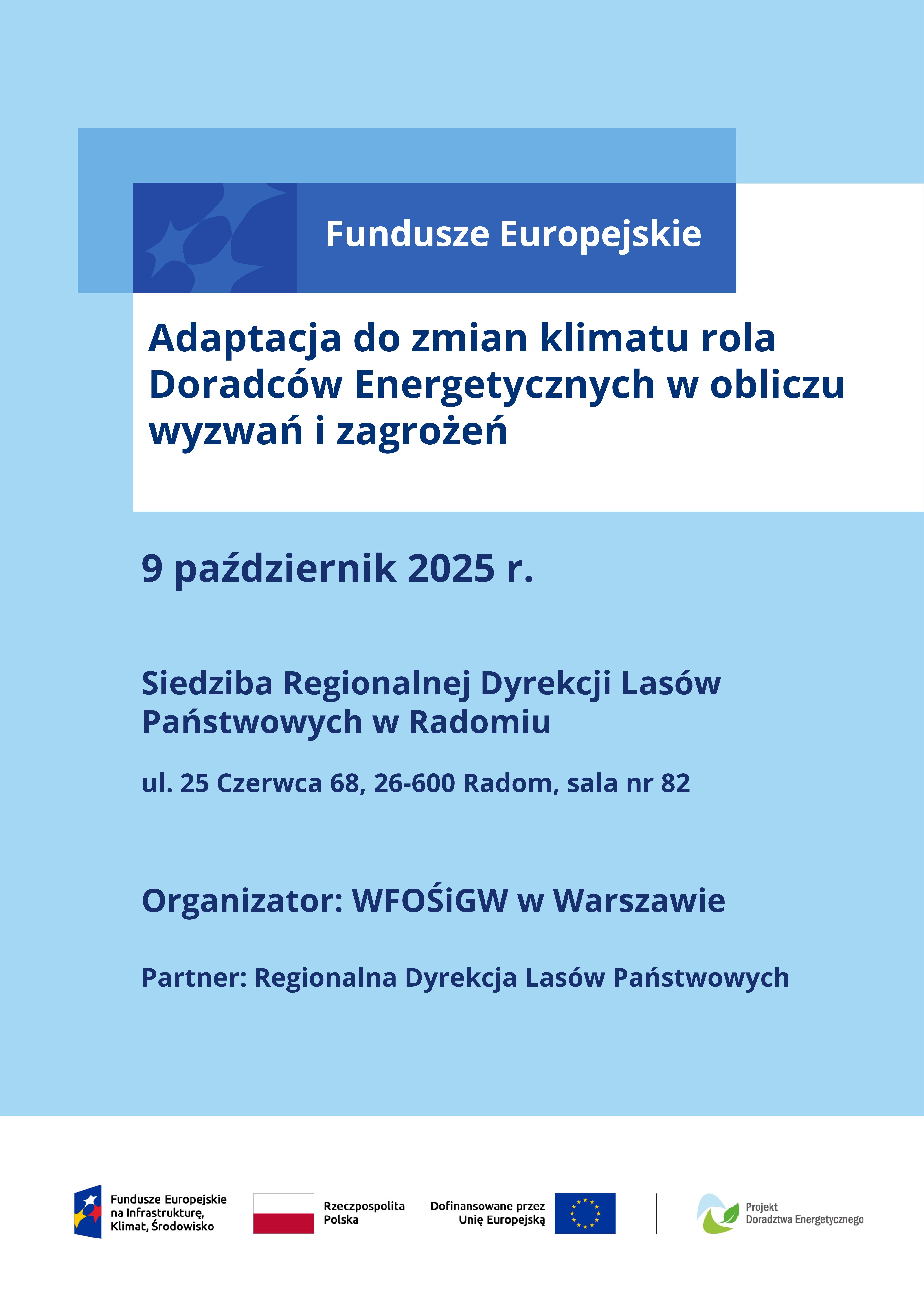 Serdecznie zapraszamy do udziału w konferencji poświęconej lokalnym wyzwaniom w obliczu zmian klimatu