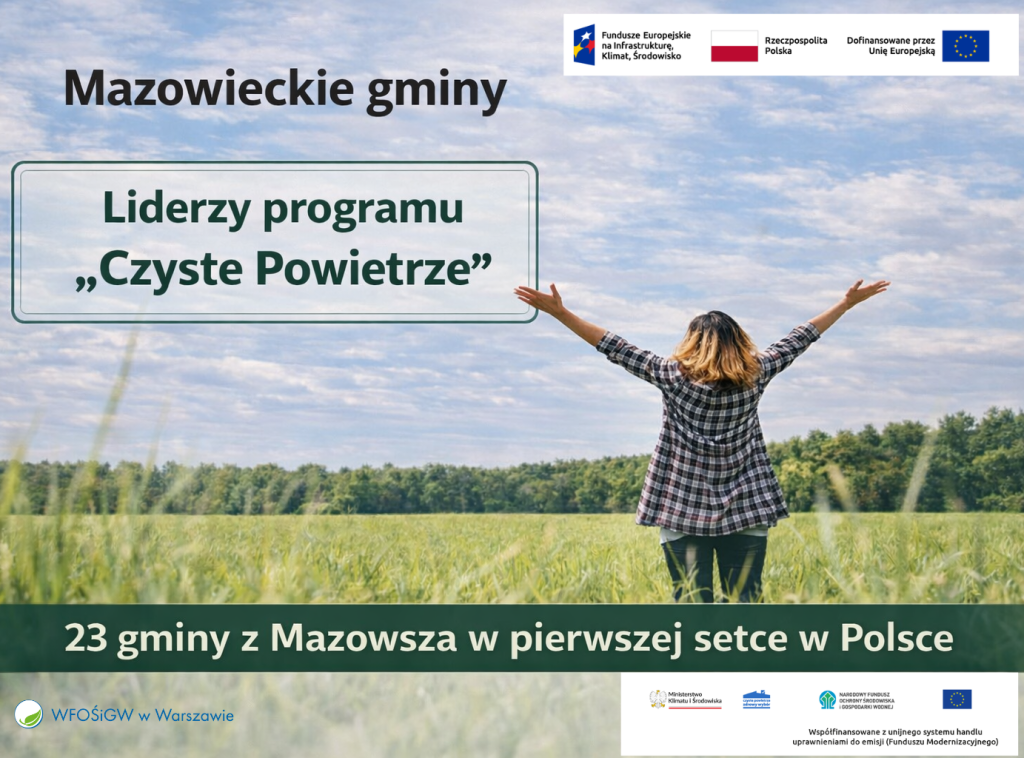 Mazowieckie gminy liderami programu Czyste Powietrze